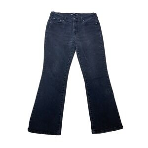 Levi's 515 Jeans Women's Size 12M Bootcut Leg‎ Denim Stretch Black 32x30